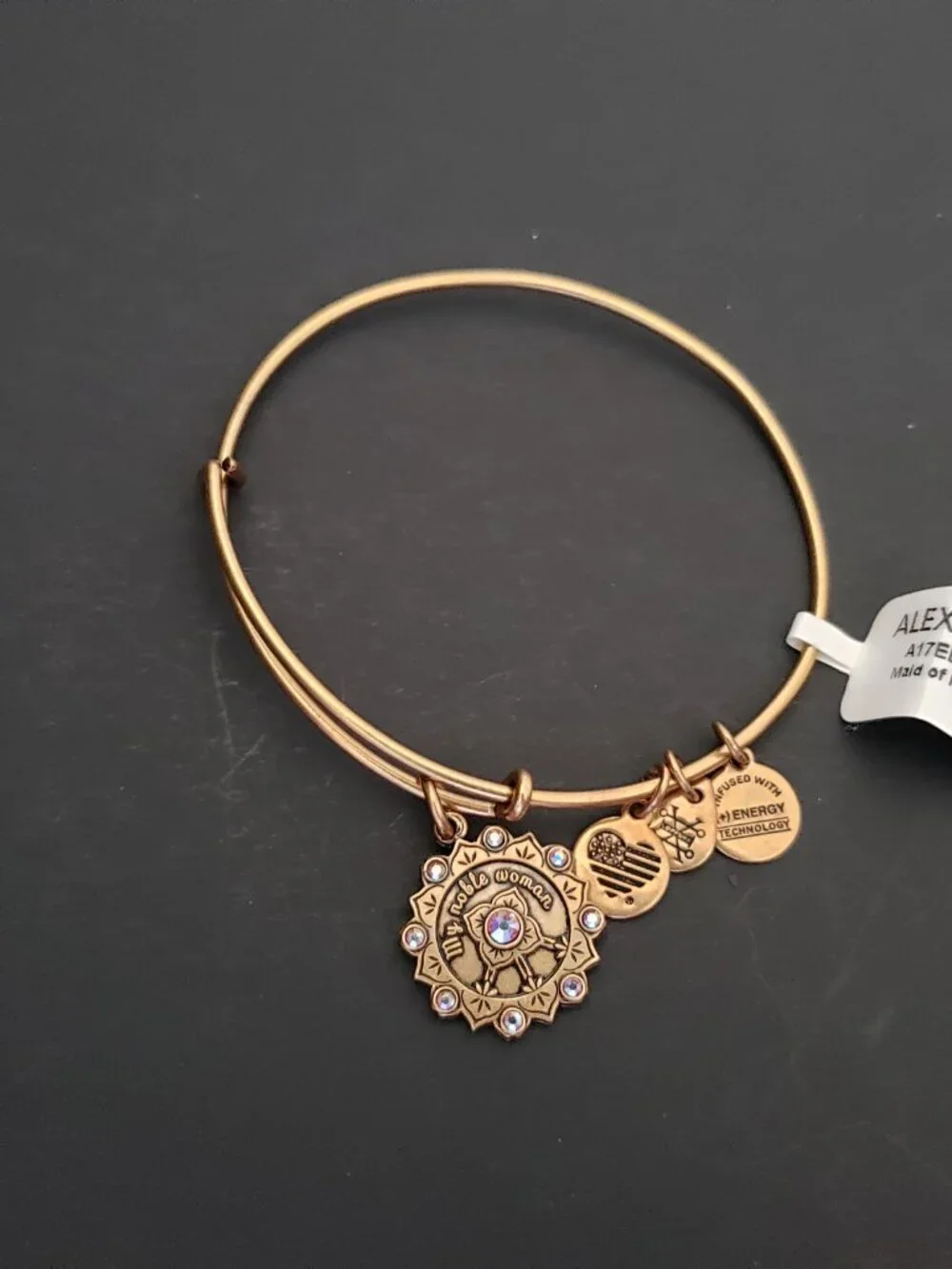 💞 NWT ALEX AND ANI - Maid of Honor Charm Bracelet 744